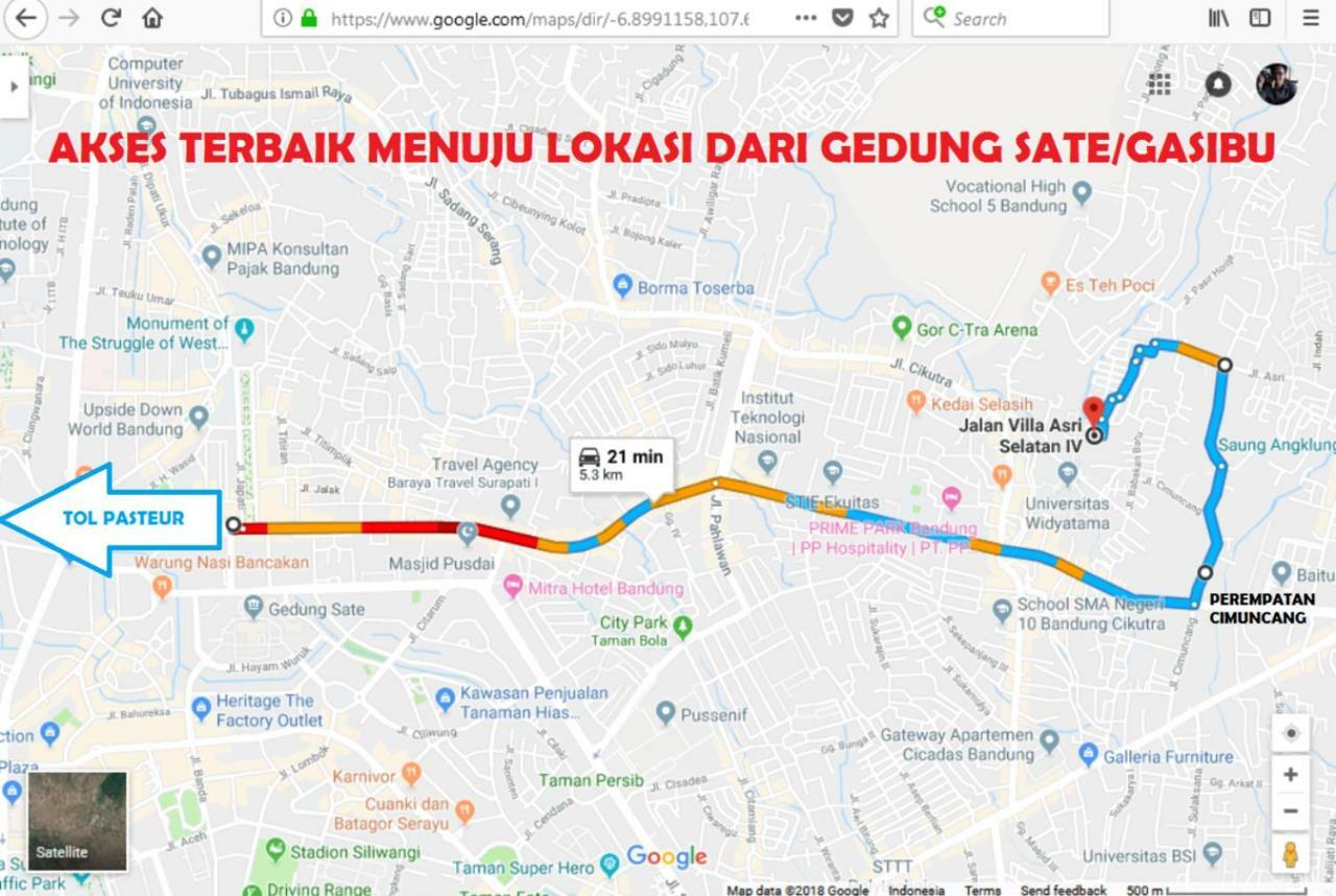 Homestay Bumi Asri III Cikutra Bandung Exterior foto